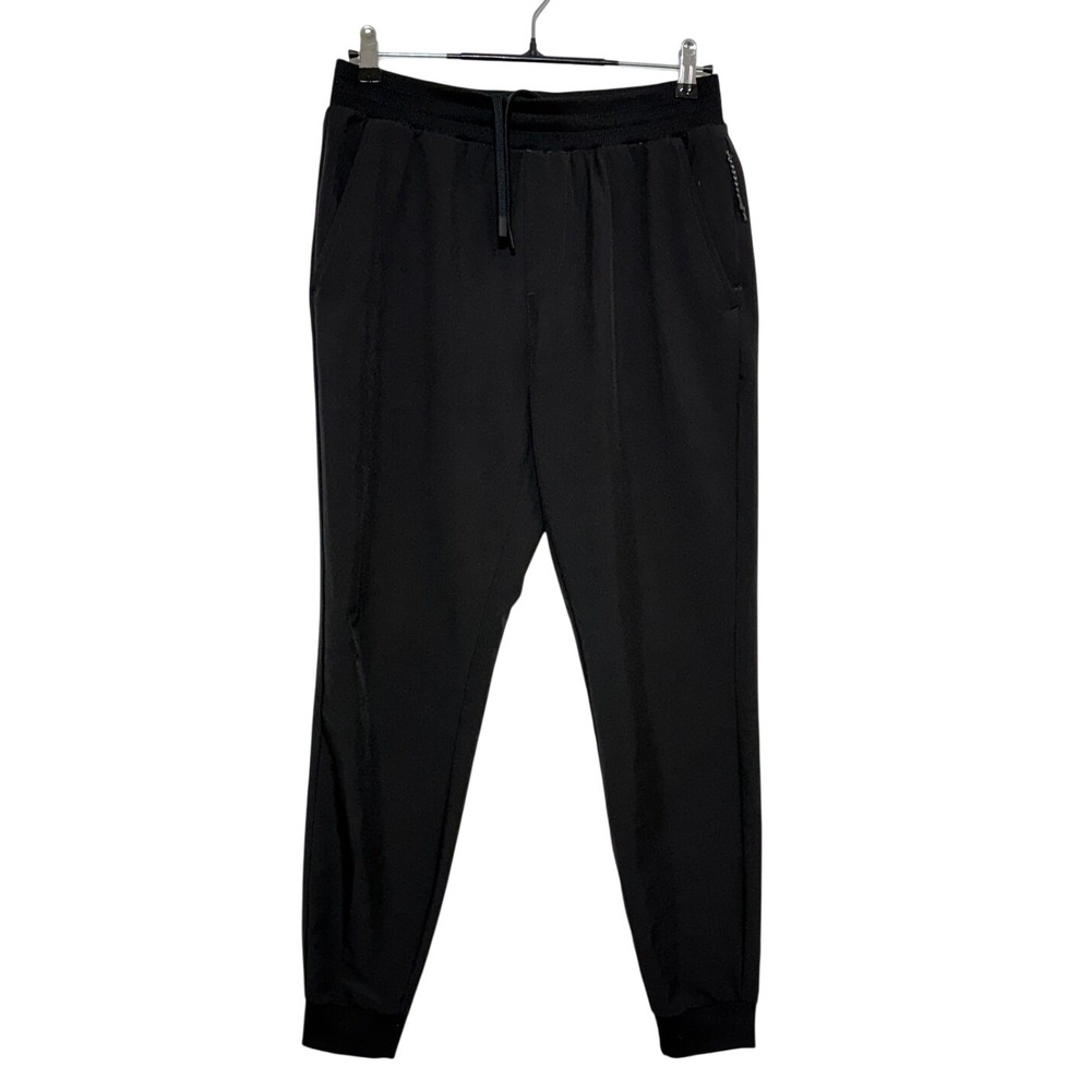 FLX Joggers Mens Small 30X29 Black Performance Stretch Sweatpants Activewear